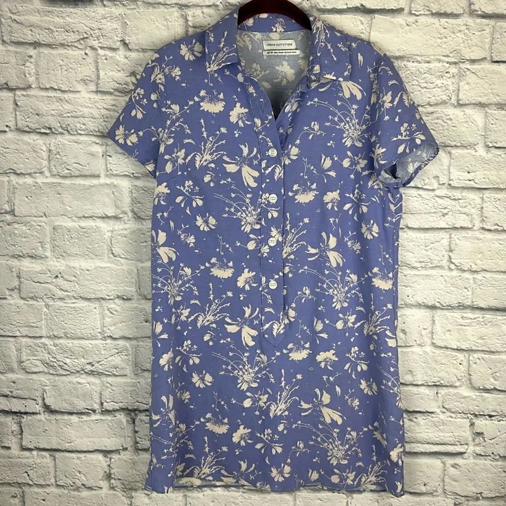 Urban Outfitters Dress Women XS Button Up Ditsy Floral Cottagecore Wismer